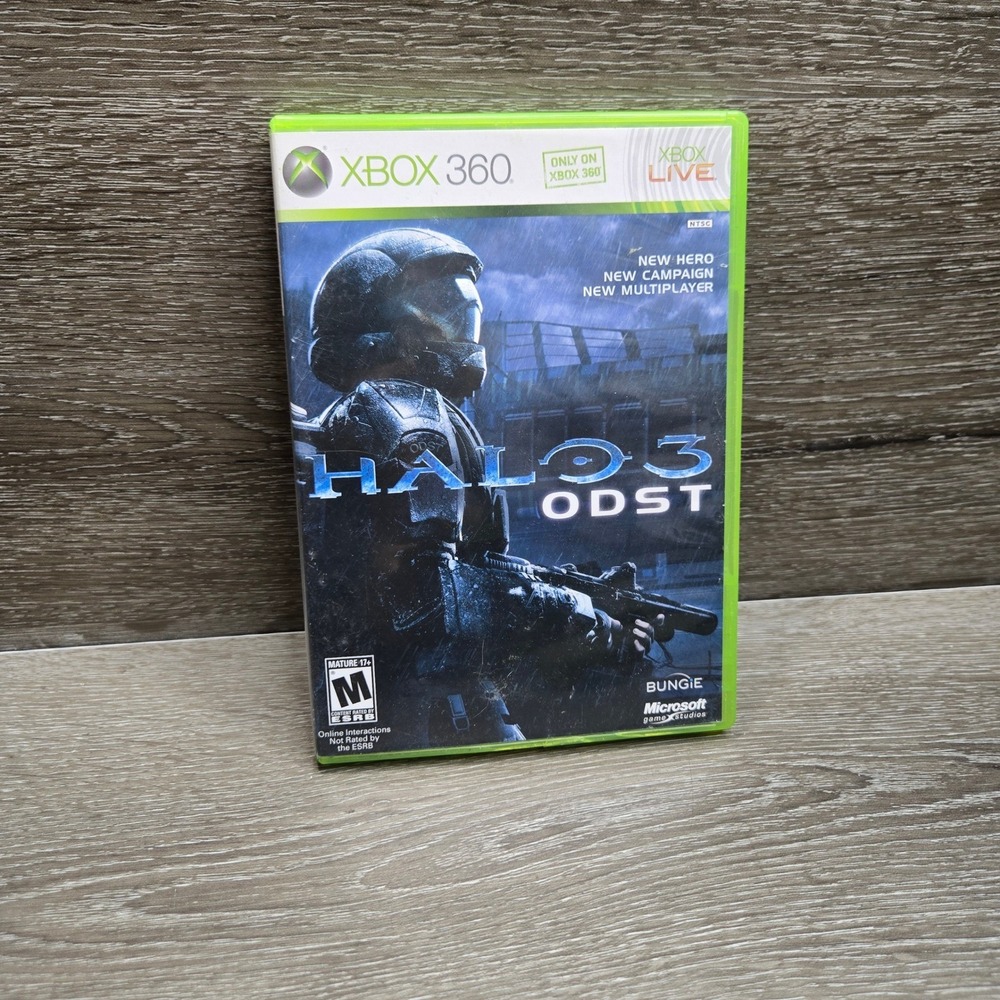 Halo 3 ODST Microsoft Xbox 360 Video Game 2-Disc Set NTSC Tested